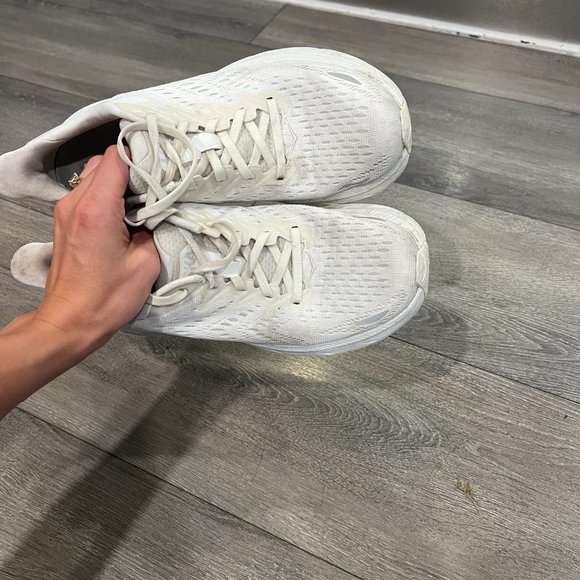 Hoka Clifton White Size 7.5 - Picture 3 of 4